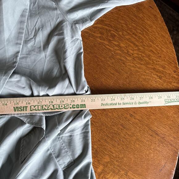 H&M Modal Lightweight Trench Coat Sz M Green Tie Waist Wrap Long Length Unlined - Picture 9 of 11